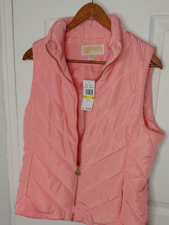 MICHAEL Michael Kors Jackets & Blazers - MICHAEL Michael Kors Pink Quilted Puffer Vest
